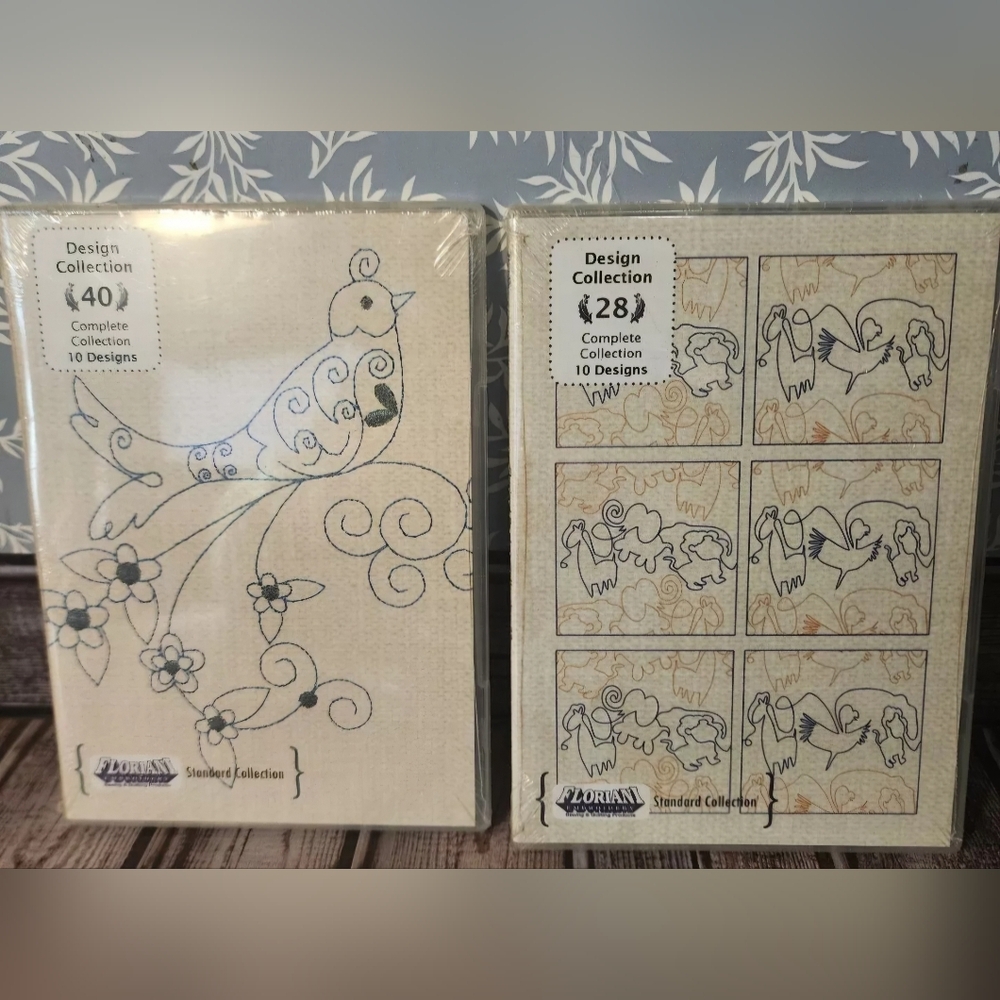 Floriani Embroidery Design Collections "Lot of 2" New Unopened B1